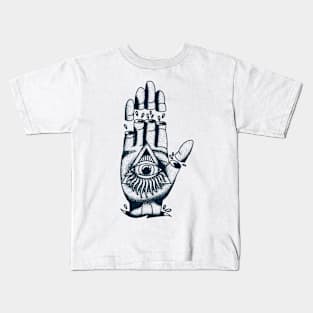 All Seeing Eye Vintage Illuminati Kids T-Shirt